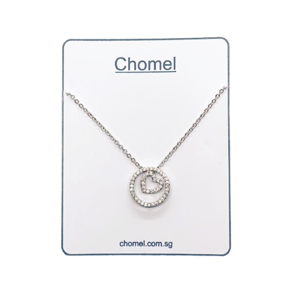 Heart Cubic Zirconia Necklace.