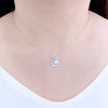 Moon & Star Cubic Zirconia Necklace.