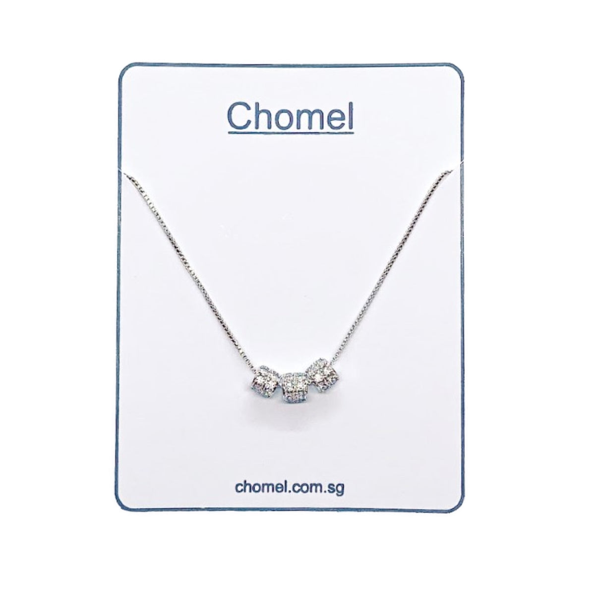 Cubic Zirconia Pendant Necklace.