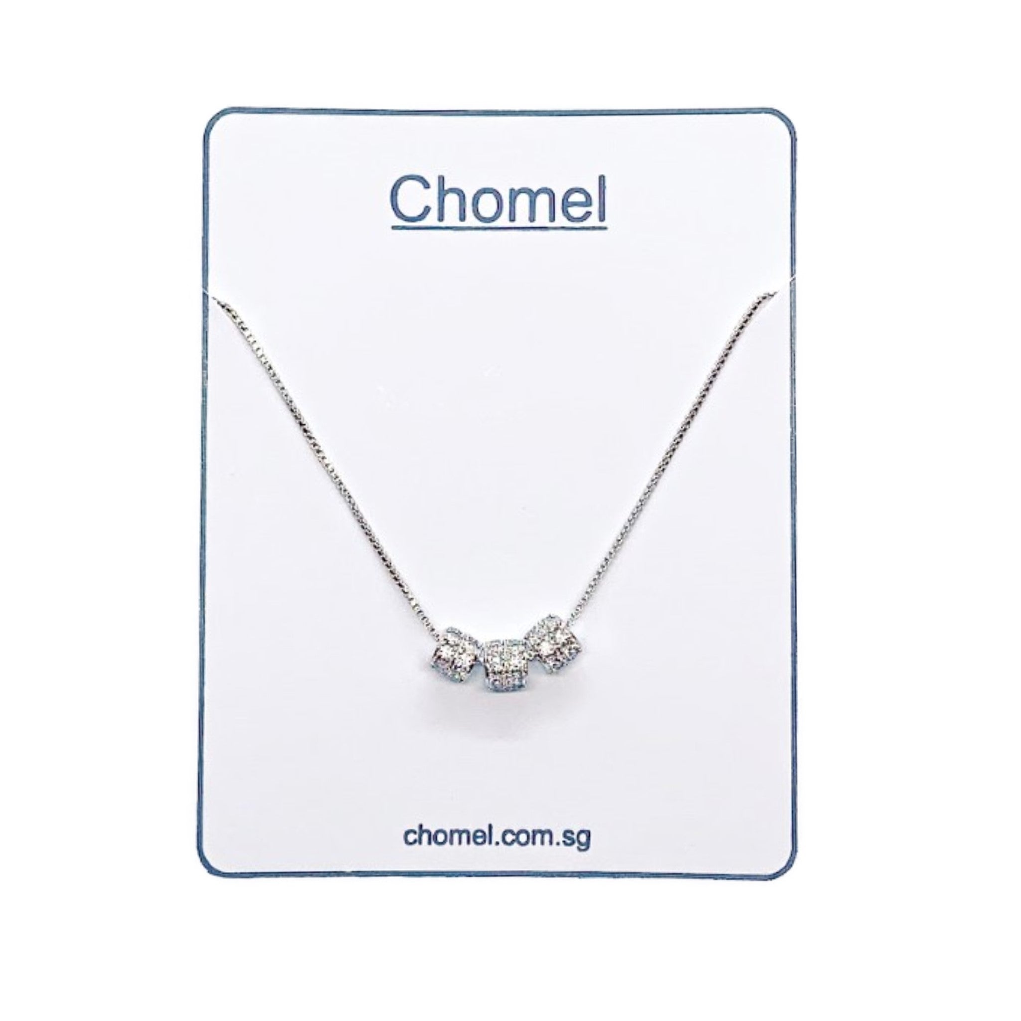 Cubic Zirconia Pendant Necklace.