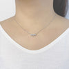 Cubic Zirconia Pendant Necklace.
