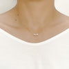 Cubic Zirconi Pendant Necklace.