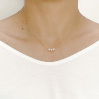 Cubic Zirconi Pendant Necklace.