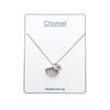 Gingko Leaf Cubic Zirconia Necklace.