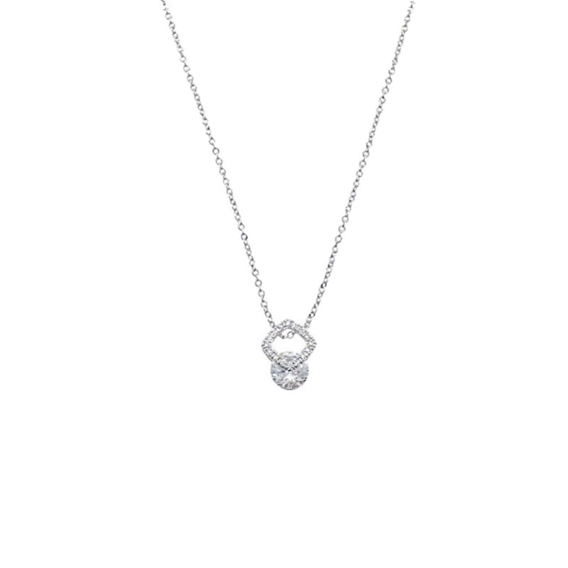 Solitaire Cubic Zirconia Necklace - CHOMEL