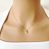 Solitaire Cubic Zirconia Necklace - CHOMEL