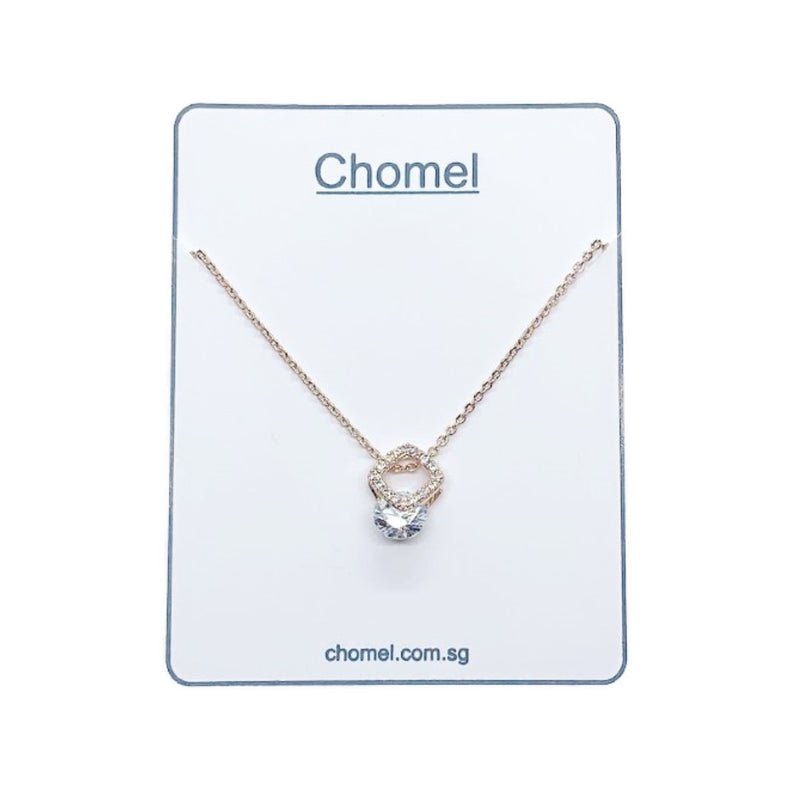 Solitaire Cubic Zirconia Necklace.