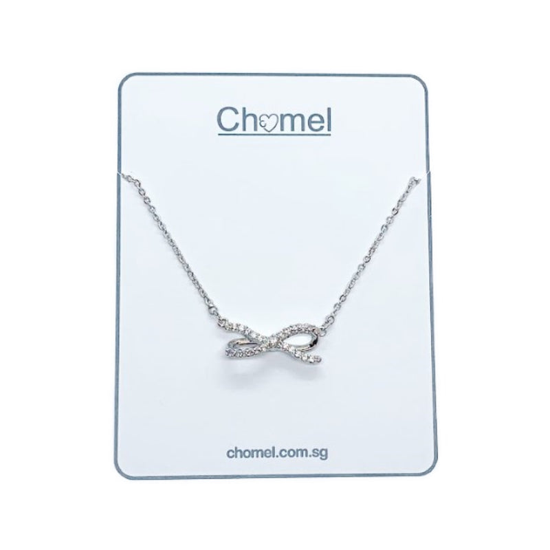 Ribbon Cubic Zirconia Necklace.