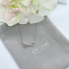 Ribbon Cubic Zirconia Necklace.