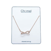 Ribbon Cubic Zirconia Necklace.