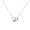 Interlocking Ring Cubic Zirconia Necklace - CHOMEL