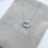 Interlocking Circle Necklace.