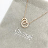 Interlocking Circle Necklace.