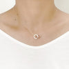 Interlocking Circle Necklace.