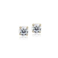 5mm Cubic Zirconia Solitaire Stud Earring.