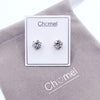 8mm Cubic Zirconia Solitaire Stud Earring.