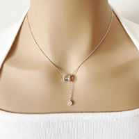 Tunnel Cubic Zirconia Necklace - CHOMEL