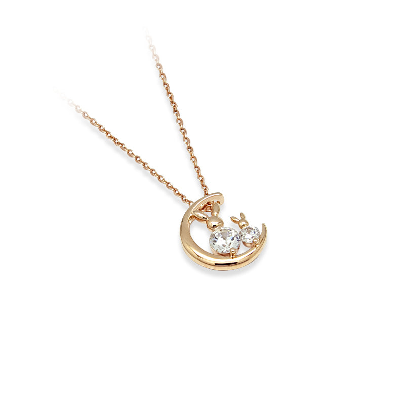 Rabbit Cubic Zirconia Necklace - CHOMEL