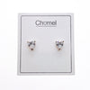 Heart 6mm Cubic Zirconia Solitaire Earring.