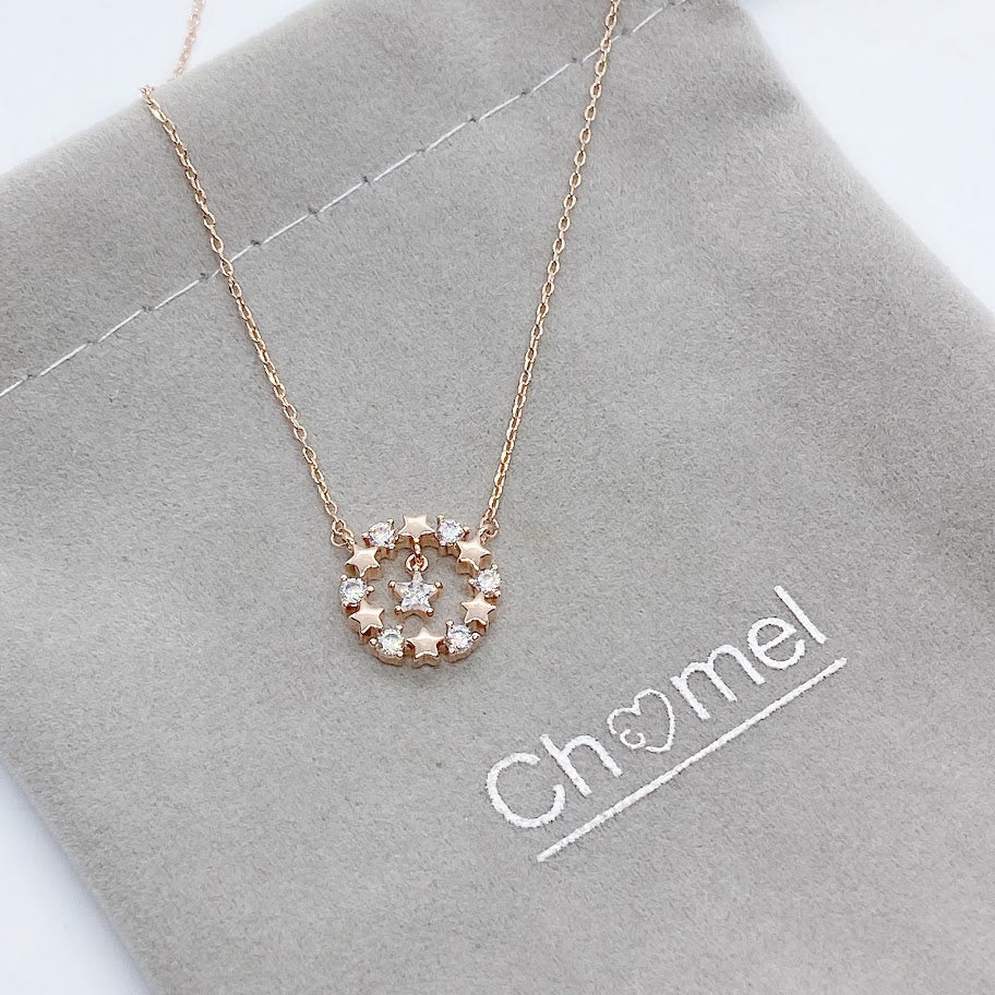Star Cubic Zirconia Necklace.