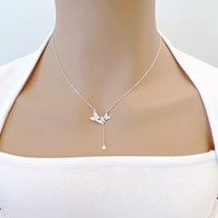 Butterfly Cubic Zirconia Necklace - CHOMEL