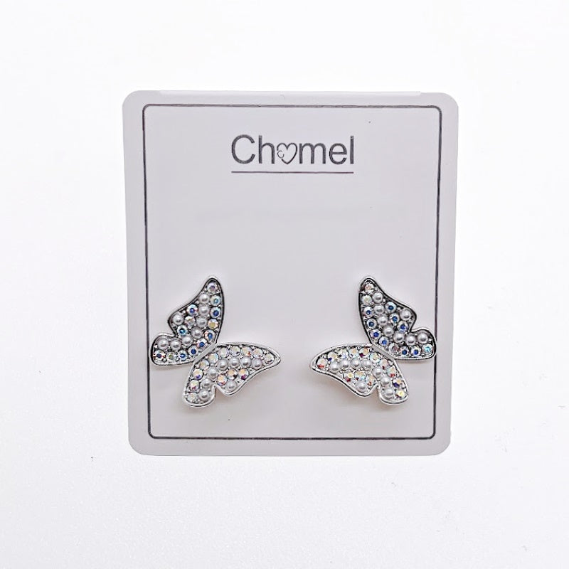 Butterfly Cubic Zirconia Earring - CHOMEL