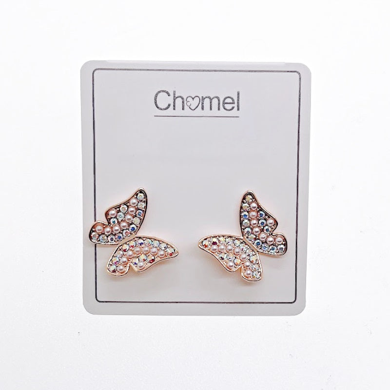 Butterfly Cubic Zirconia Earring - CHOMEL