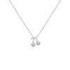 CHOMEL Cubic Zirconia Cherry Rhodium Necklace