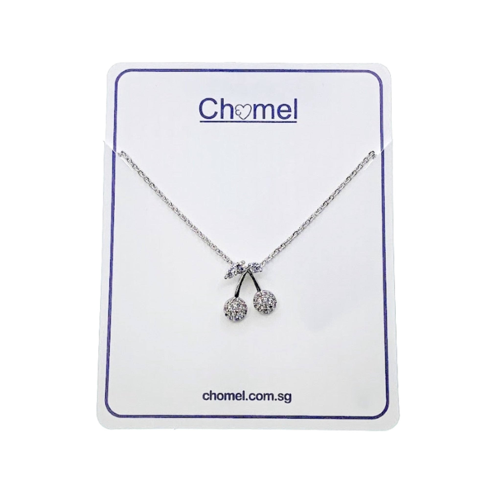 Cherry Cubic Zirconia Necklace.