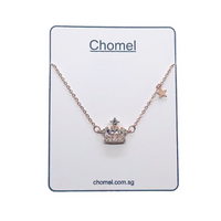 Crown Cubic Zirconia  Necklace.