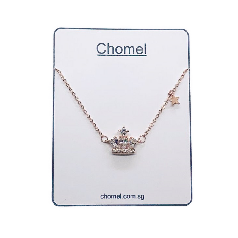 Crown Cubic Zirconia  Necklace.