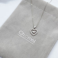 Heart Cubic Zirconia Necklace.