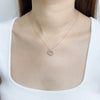 Maple Leaf Cubic Zirconia Necklace.