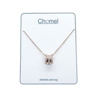 Round Cubic Zirconia Necklace.