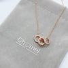 Round Cubic Zirconia Necklace.