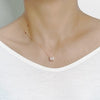 Round Cubic Zirconia Necklace.