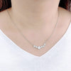 Flower Cubic Zirconia Necklace.