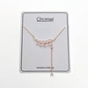 Cubic Zirconia Leaf Necklace - CHOMEL