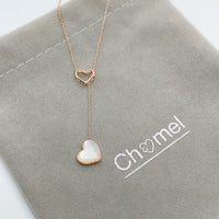 Heart Mother of Pearl Necklace.