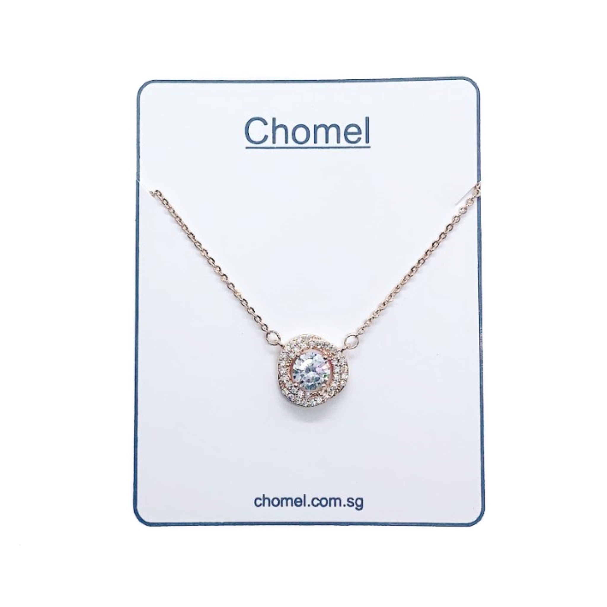 Cubic Zirconia Pendant Necklace.