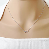 Leaf Cubic Zirconia Necklace - CHOMEL
