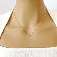 Leaf Cubic Zirconia Necklace - CHOMEL