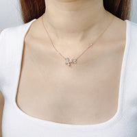 Butterfly Cubic Zirconia Necklace.