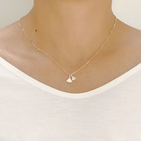 Fan Cubic Zirconia Necklace.