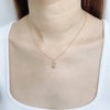 Moon & Star Cubic Zirconia Necklace.