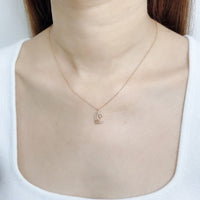 Moon & Star Cubic Zirconia Necklace.