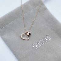 Heart Cubic Zirconia Necklace.