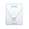 Interlocking Round Cubic Zirconia Necklace.