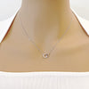 Interlocking Round Cubic Zirconia Necklace - CHOMEL