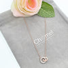 Interlocking Round Cubic Zirconia Necklace - CHOMEL